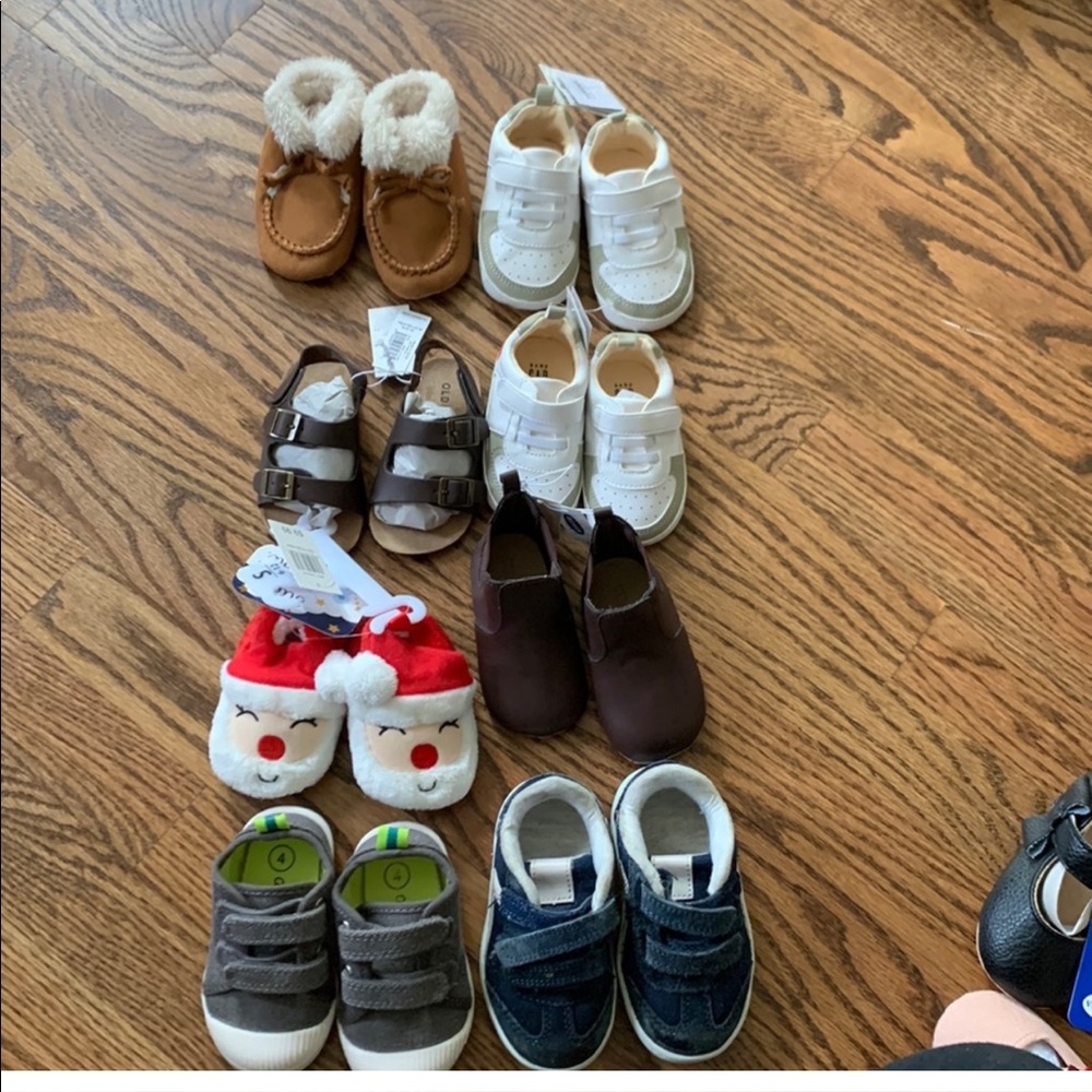 Baby boy shoe lot. 12 months to size 5.